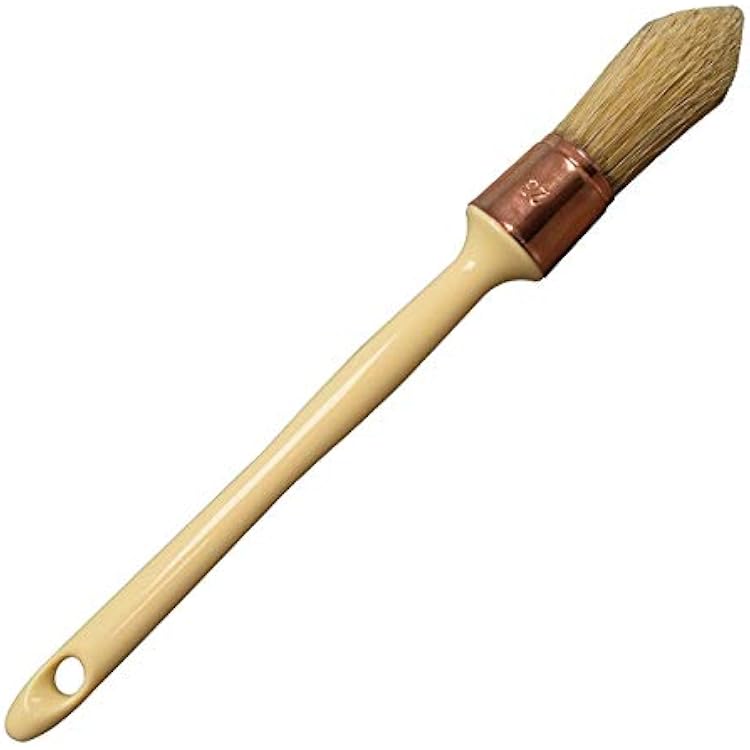 Dixie Belle French Tip Brush | Quality Natural Bristle Painter Brush | Classic Chip Brush | Professional Grade