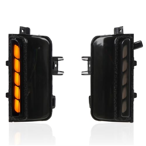 ITrims Car Side Mirror Turn Signal Light for Toyota Land Cruiser Prado LC250 2024 2025 Sequential Mirror Indicator Lights LED Dynamic Automotive Side Mirror Blinker Smoked Black 2PCS