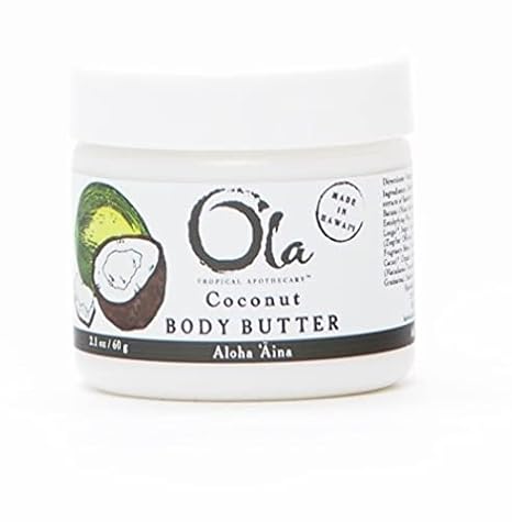 Ola Coconut Body Butter, Hawaiian Plant Extracts, 2.1oz
