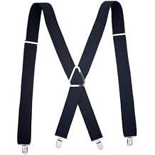 Mens Suspender with 3 Strong Clips Adjustable Braces