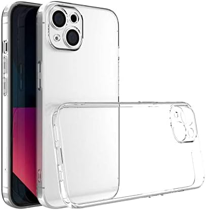 Ehr. iPhonen 14 Uyumlu Kamera Korumalı Darbe Önleyici Ultra Slim TPU Şeffaf Silikon Kılıf (Şeffaf, iPhone 14)
