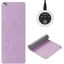Heating Yoga Mat with Fast Heating System, 72"x27" Extra Large Non-Slip Mat, Dual-Layer TPE+PU Material for Hot Yoga, Pilates & Floor Exercises, Includes Controller