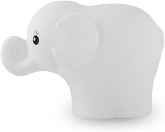 Elephant Night Light, Cute Kids Lamp - USB Chargeable 7 Colour Changing With Tap Portable Animal Silicone Bedside Lamps Room Decor Gifts For Children Birthday Christmas Souvenir