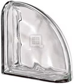 7.5 x 7.5 x 3 Pegasus Metalized Wave Double End Block Glass Block