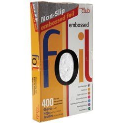 Product Club Product club embossed pre-cut foil silver 400 count
