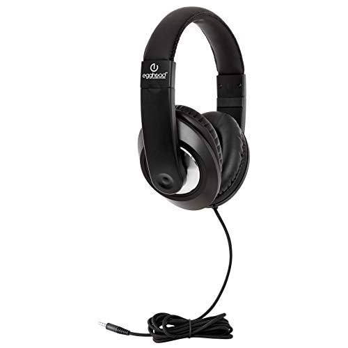 School Testing Stereo Headphone - 3.5mm 18 Standard TRSS Plug - Pack of 10