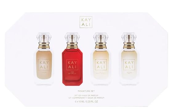 KAYALI Miniature Set | 4 x 10 ml Minis, Vanilla & Apple Scents, Long-Lasting, Spray Application, For Women
