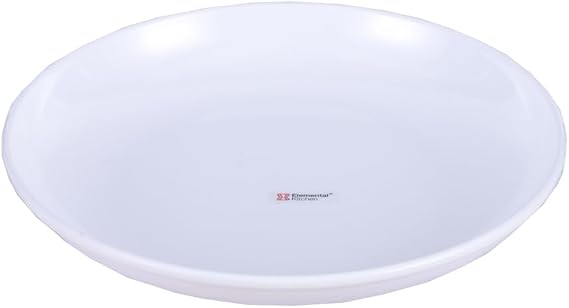Ceramic Dinner Plates, Set of 4, Salad Size