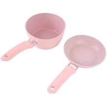 Ceramic Pots and Pans Set, Non Stick Lightweight Aluminum Alloy Cookware with Removable Handles, Pots and Pans Set Even Heating for Electric Ceramic Stove