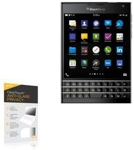 BoxWave Screen Protector Compatible with BlackBerry Passport - ClearTouch Anti-Glare Privacy (2-Pack), Privacy Screen Protector Flexible Film Anti-Glare