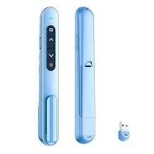 QUI Presentation Clicker for PowerPoint, RF 2.4GHz USB Wireless Presenter Remote with Volume Control, PowerPoint Clicker Slide Advancer for Mac, Windows, Laptop, Keynote
