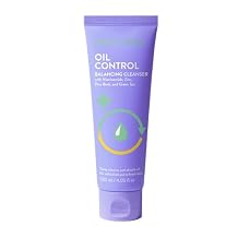 Peach Slices - Oil Control Balancing Cleanser (4.05 oz) - Deep Cleanse, Absorb Oil - Refreshed & Refined Skin - Niacinamide, Zinc, Pine Bark, Green Tea - Vegan, Cruelty Free, Korean Skin Care & Beauty