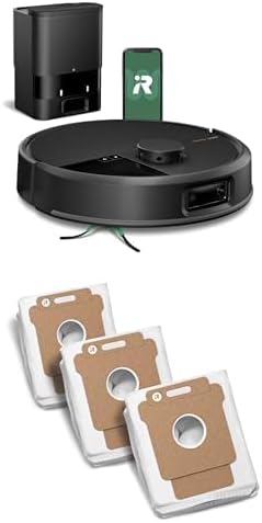 Bundle of iRobot Roomba Plus 504 Vac Robot Vacuum with AutoEmpty Dock - + iRobot Roomba Authentic Replacement Parts-Replacement Dirt Disposal Bags, 3Pack