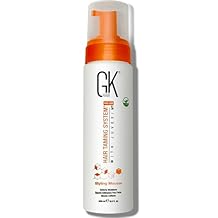 GK HAIR Global Keratin Volumizing Hair Styling Mousse (8.5 Fl Oz/250ml) -Enhances Curls Added Volume with Medium Hold & Boost Shine Moisturizing Blow Dry Frizz Control Foam for All Hair Types -Unisex