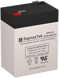 B. Braun 2001 Intell Pump Replacement Battery - 6 Volt 4.5 AH F1 Terminal by SigmasTek