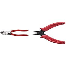 Klein Tools Diagonal Cutting Pliers (8-Inch) and Flush Cutters (5-Inch) Pliers Set