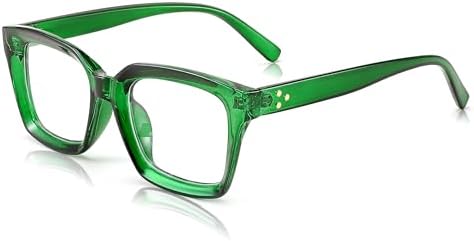FEISEDY Glasses Frame Womens, Square Thick Eyeglasses Frame, Classic Eyewear for Men B2461