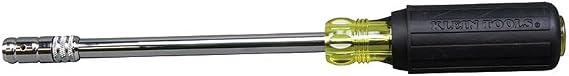 KLEIN TOOLS 65129 2-in-1 Nut Driver, Hex Head Slide Drive, 6-Inch