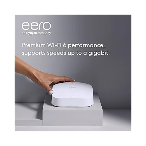 Like-New Amazon eero Pro 6 tri-band mesh Wi-Fi 6 router with built-in Zigbee smart home hub