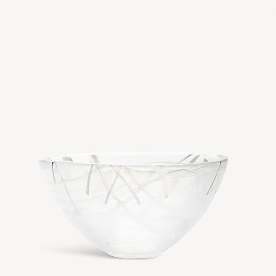 Kosta Boda Contrast Bowl White/White Medium