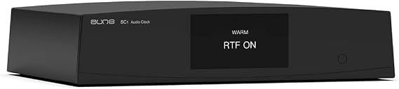 Aune SC1 Audio Clock, 10MHz External OCXO Sine Wave/Square Wave Outputs (for Audio Devices with 10MHz Clock Input Like X1s GT, X5s S9c Pro, S10N, S8c) (Black)
