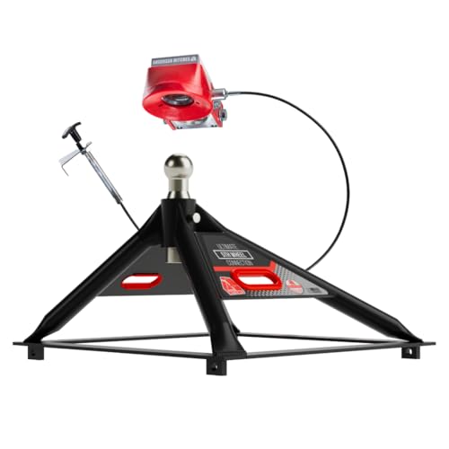 ANDERSEN HITCHES | Rail Mount Hitch Kit | Towing Accessories | 11-12 Tall Base, 20,000 lbs GTWR, 4,500 lbs tongue weight | Fifth Wheel Black Rail Mounting | RV Camper Gooseneck Adapter | 3200