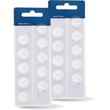 Power Domes 8mm Double Vent Hearing Aid for Oticon Replacements, Oticon Minifit Double Vent Domes, 2 Pack of 10 Each (Total 20Pcs)