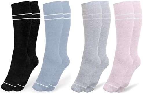 Kindred Bravely Maternity Socks 4-Pack Bundle | Graduated Compression Socks for Circulation Pregnancy Travel Small