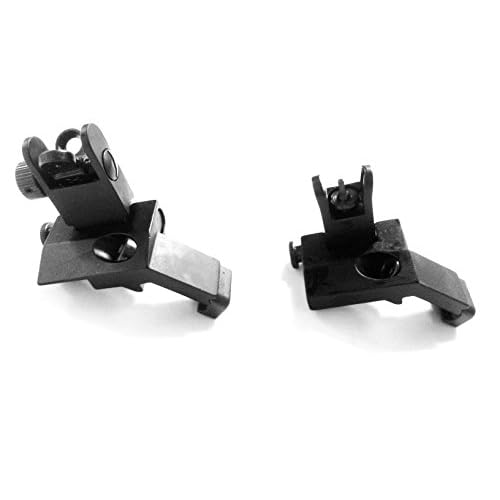 Ade Advanced Optics Front and Rear Flip-Up 45 Degree Rapid Transition Buis Backup Iron Sight