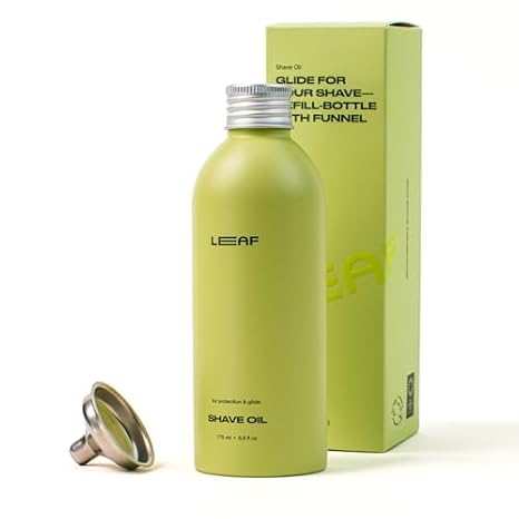 Leaf Shave Pre & Post Shave Oil Refill with Funnel - 5.9 fl oz