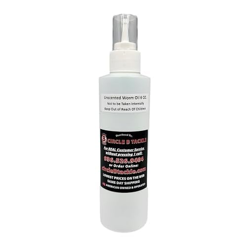 Unscented Worm Oil for Soft Plastic Fishing Lures 6 OZ Bottle Fishing Lures Additive Oil Make Any Soft Plastic Bait Look New and Shinny