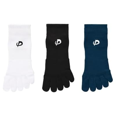 Phiten Metax Sport Socks Ankle Five-Toe 2 Pair