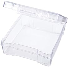 ArtBin 6953AB ClearView 6" x 6" Box Art & Craft Organizer, [1] Plastic Storage Case, Clear