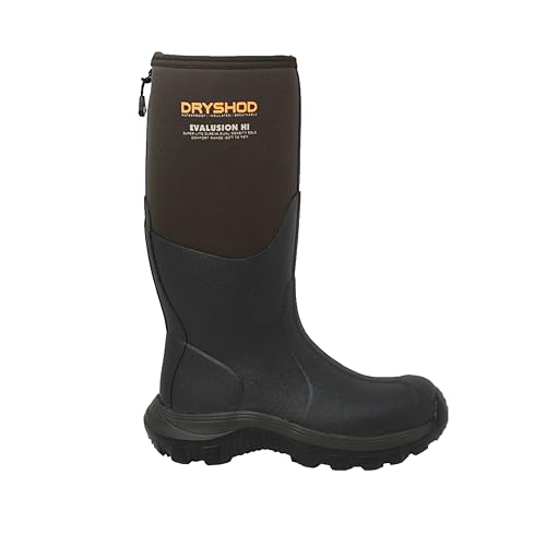 Dryshod Evalusion Hi Super Lightweight Waterproof Boot | Rubber | Insulated | Brown | EVA-MH-BR