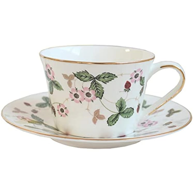 English Bone China Coffee Cups and Plates Afternoon Tea Cups Ceramic Cups Water Cups Tea Sets,D-Light Grey
