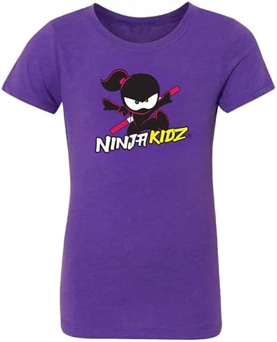Ninja Kidz Official Original Logo Girls Shirt, Dress Your Ninja Kids in Cool Kids Clothes, Ninja Shirt Merch & Tee for Girls