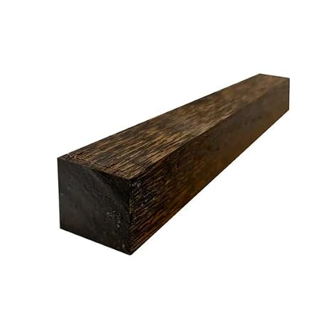 Exotic Wood ZoneHobbywood - 1" x 1" x 12"/Black Palm Turning Wood Blanks - Premium Kiln-Dried Exotic Wood and Raw Lumber for Sustainable Woodworking, Woodcraft, and Lathe Projects 12 Pieces