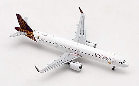 JC Wings for VISTARA Airbus A321 NEO VT-TVA 1/400 diecast Plane Model Aircraft