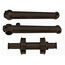 Alta Chromoly Bicycle Crank Set 175mm American Sealed Bottom Bracket 8 Splines, Multiple Colors.
