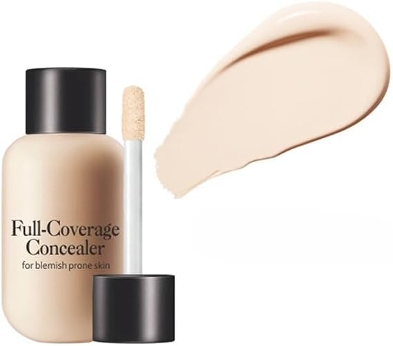 Concealer Liquid, Small Milk Bottle, Long-Lasting Natural Foundation Liquid, Concealer Cream, Contouring Liquid, Sunscreen (LIGHT)