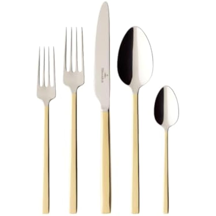 Villeroy & Boch La Classica partially Gold Plated 5 Piece Setting