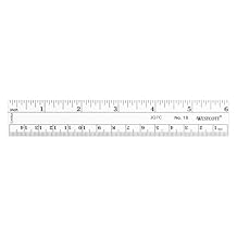 Westcott 6-Inch Flexible Metric Ruler, Clear