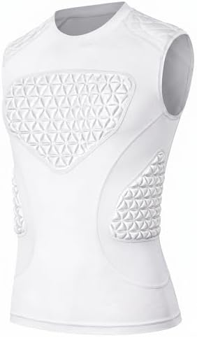 Youth Baseball Chest Protector Shirt Heart Sternum Guard - Breathable Padded Compression