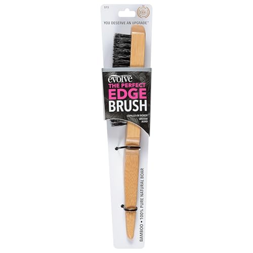 Evolve Perfect Edge Brush, BLACK,BROWN, 1 Count Pack of 1