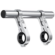 BRCOVAN Aluminum Alloy Handlebar Extender for Bicycle & Motorcycle, Bike Handlebar Extensions with Double Mounting Clamp Bracket, Fit for Round Rails 0.87'' / 1'' / 1.125'' / 1.26'' in Diameter