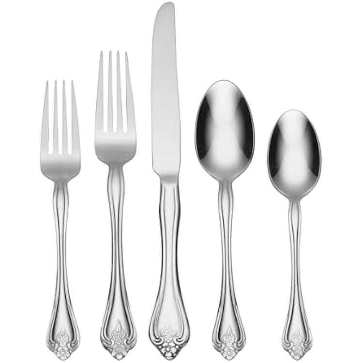 Oneida Boutonniere Flatware, 20 Piece, Silver
