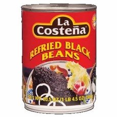 La Costena Refried Black Beans 36x 20.5 Oz