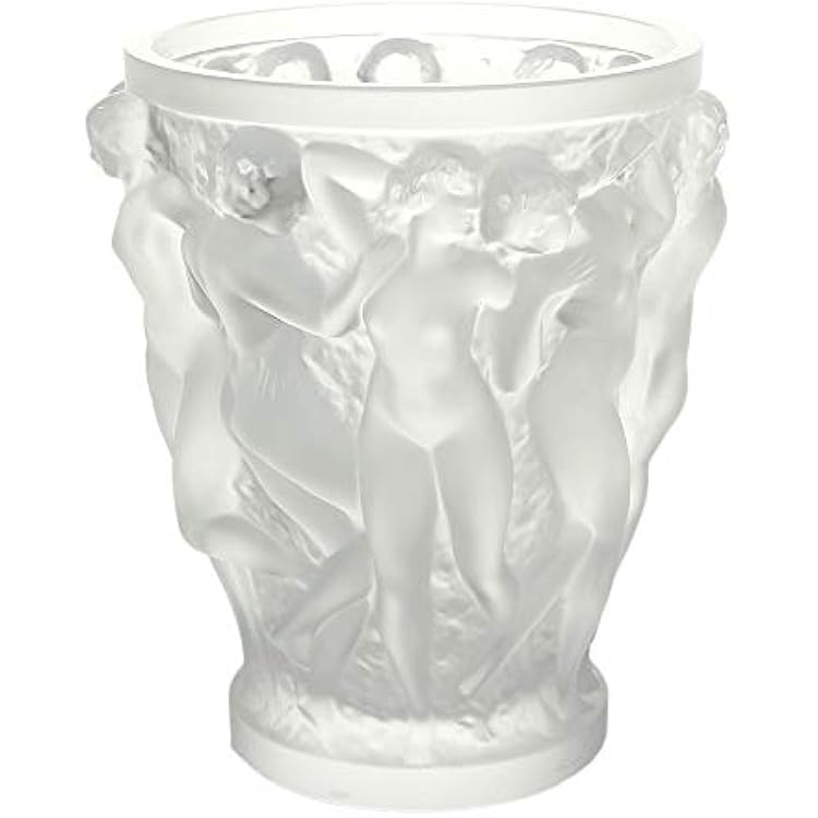 Lalique Crystal Clear Bacchantes Vase Small