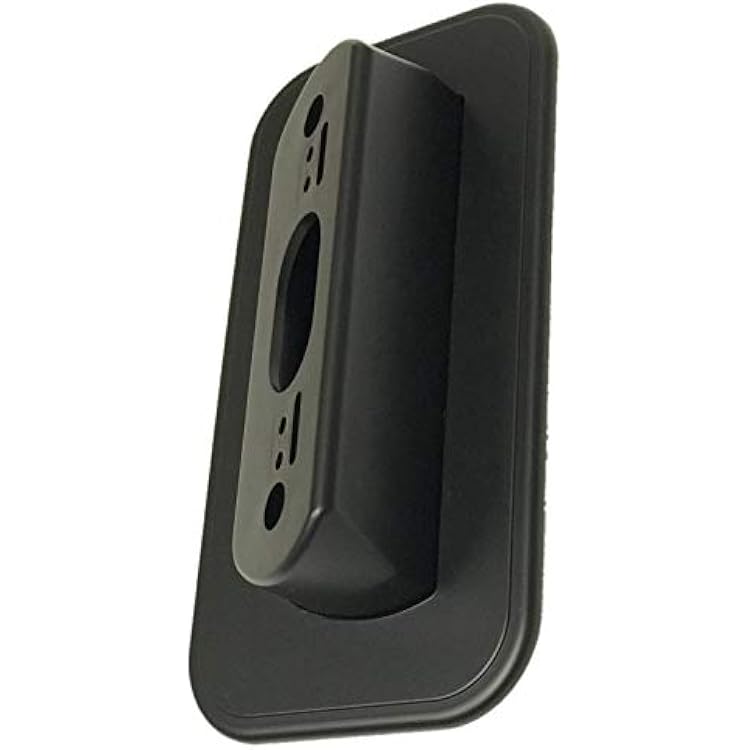 Nest Hello Wall Plate with 30 Degree LeftRight Angled Wedge Mount For Nest Door Bell, Black