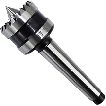 HFS(R) Lathe Live Center Woodworking Lathe Drive Center MT2 with 1-Inch Crown